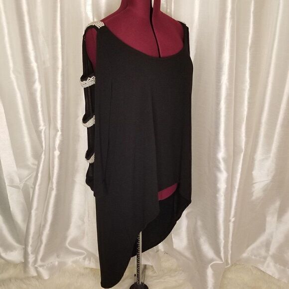 Ashley Stewart High-Low Black Top (size 22/24) - Picture 6 of 6